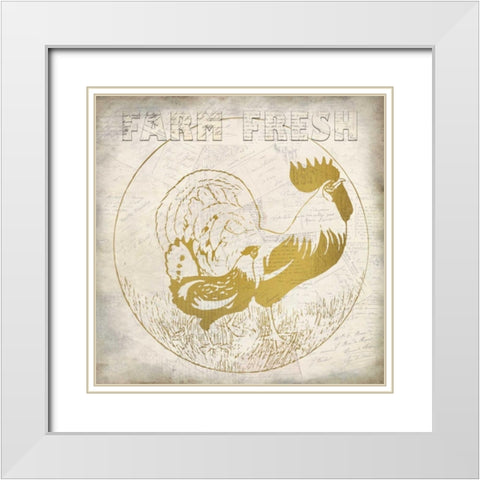 Golden Farm Fresh White Modern Wood Framed Art Print with Double Matting by Allen, Kimberly