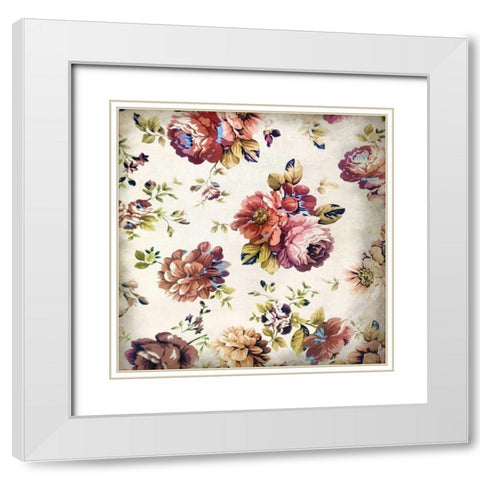 Clusters White Modern Wood Framed Art Print with Double Matting by Allen, Kimberly
