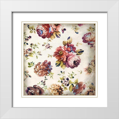 Clusters White Modern Wood Framed Art Print with Double Matting by Allen, Kimberly