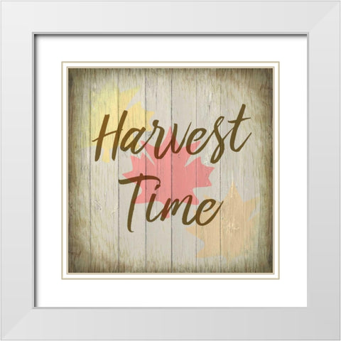 Harvest Time White Modern Wood Framed Art Print with Double Matting by Allen, Kimberly