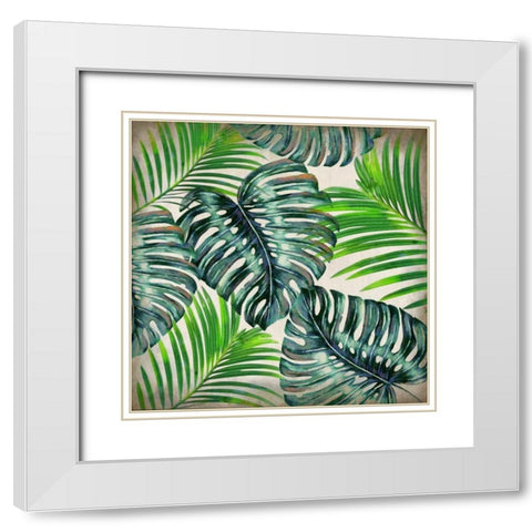 In the Tropics 1 White Modern Wood Framed Art Print with Double Matting by Allen, Kimberly