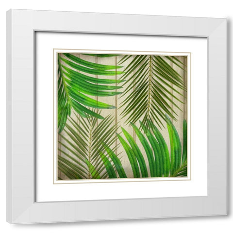 Tropic Day 2 White Modern Wood Framed Art Print with Double Matting by Allen, Kimberly