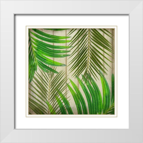 Tropic Day 2 White Modern Wood Framed Art Print with Double Matting by Allen, Kimberly