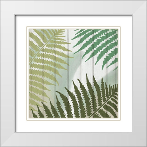 Tropics 1 White Modern Wood Framed Art Print with Double Matting by Kimberly, Allen