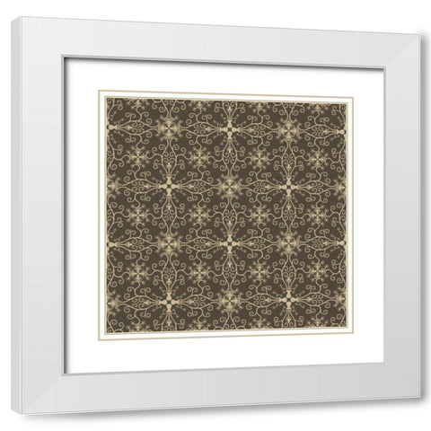 Lets Travel Pattern 1 White Modern Wood Framed Art Print with Double Matting by Allen, Kimberly