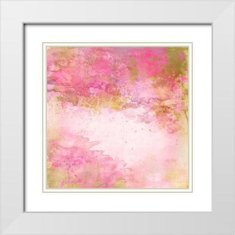 Pretty in Pink Pattern 1 White Modern Wood Framed Art Print with Double Matting by Allen, Kimberly
