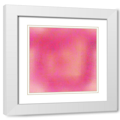 Pretty in Pink pattern 2 White Modern Wood Framed Art Print with Double Matting by Allen, Kimberly