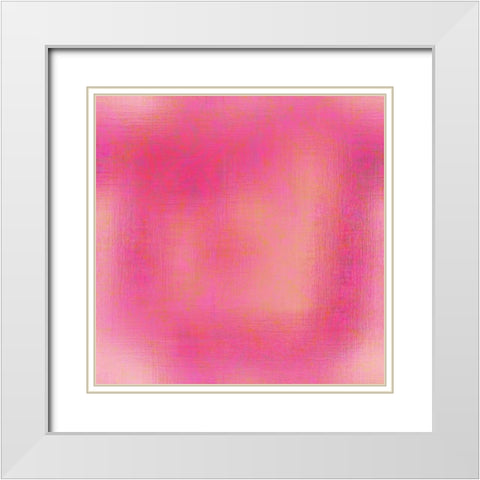 Pretty in Pink pattern 2 White Modern Wood Framed Art Print with Double Matting by Allen, Kimberly