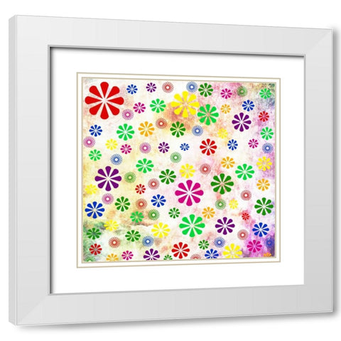 Spring Day White Modern Wood Framed Art Print with Double Matting by Allen, Kimberly