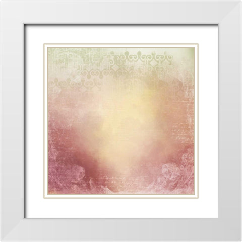 Wild Flower Day Pattern 2 White Modern Wood Framed Art Print with Double Matting by Allen, Kimberly