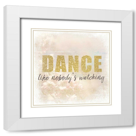 Dance White Modern Wood Framed Art Print with Double Matting by Allen, Kimberly