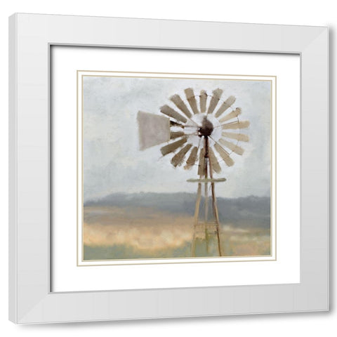 Open Spaces White Modern Wood Framed Art Print with Double Matting by Kimberly, Allen