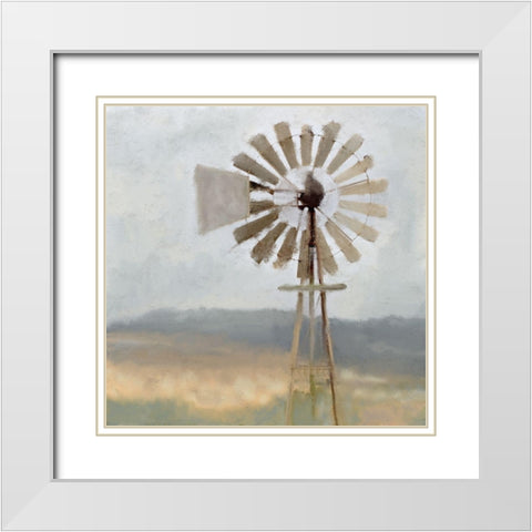 Open Spaces White Modern Wood Framed Art Print with Double Matting by Kimberly, Allen