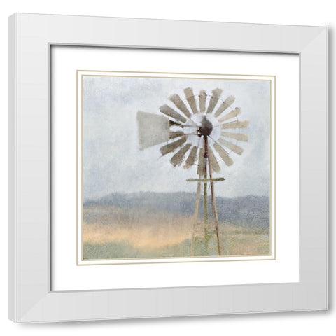 Open Spaces White Modern Wood Framed Art Print with Double Matting by Kimberly, Allen