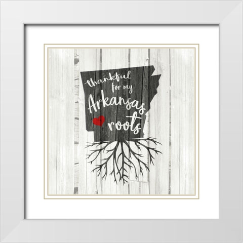 AR Roots White Modern Wood Framed Art Print with Double Matting by Kimberly, Allen