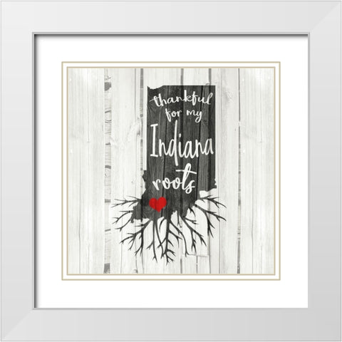 IN Roots White Modern Wood Framed Art Print with Double Matting by Kimberly, Allen