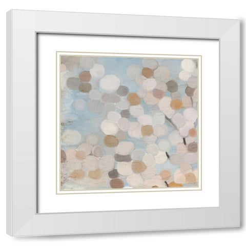 Happy Dance 1 White Modern Wood Framed Art Print with Double Matting by Kimberly, Allen