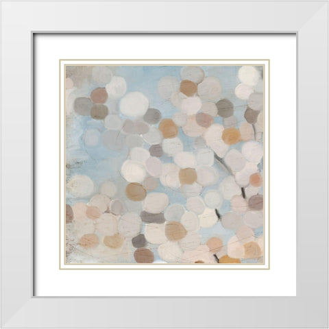 Happy Dance 1 White Modern Wood Framed Art Print with Double Matting by Kimberly, Allen
