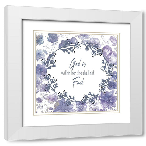Within Her White Modern Wood Framed Art Print with Double Matting by Kimberly, Allen
