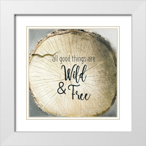 All Good Things White Modern Wood Framed Art Print with Double Matting by Kimberly, Allen