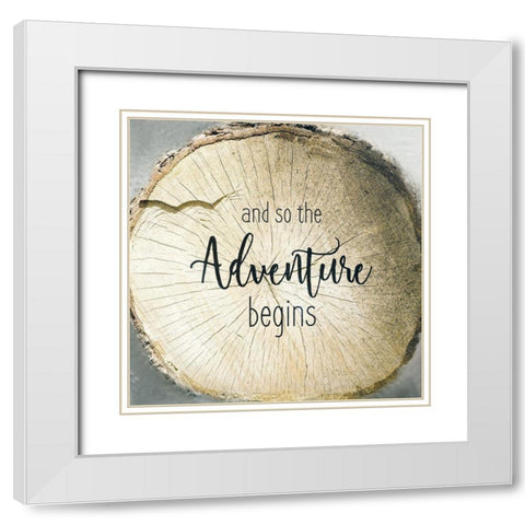 And So White Modern Wood Framed Art Print with Double Matting by Kimberly, Allen