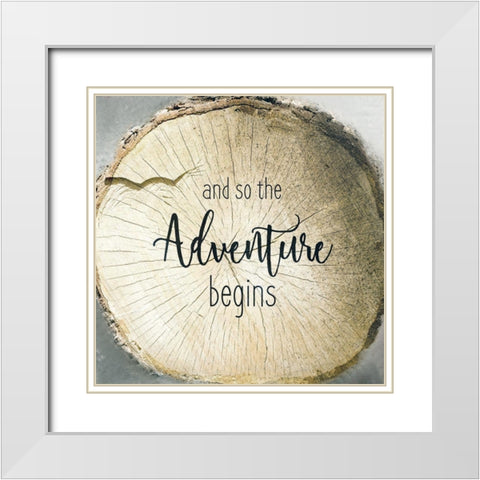 And So White Modern Wood Framed Art Print with Double Matting by Kimberly, Allen