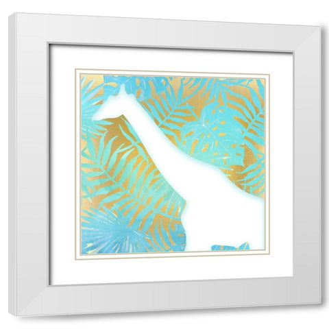 On Jungle Safari 1 White Modern Wood Framed Art Print with Double Matting by Kimberly, Allen