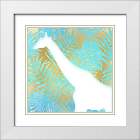 On Jungle Safari 1 White Modern Wood Framed Art Print with Double Matting by Kimberly, Allen