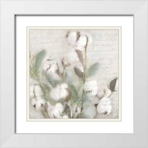 Soft Cotton 2 White Modern Wood Framed Art Print with Double Matting by Kimberly, Allen