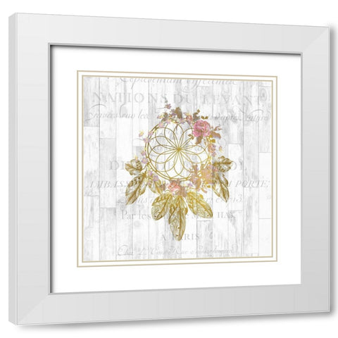 Spirit 1 White Modern Wood Framed Art Print with Double Matting by Kimberly, Allen