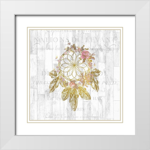 Spirit 1 White Modern Wood Framed Art Print with Double Matting by Kimberly, Allen