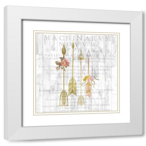 Spirit 2 White Modern Wood Framed Art Print with Double Matting by Kimberly, Allen
