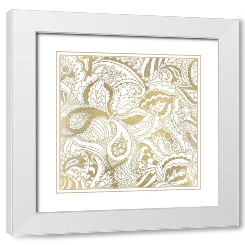 Gorgeous Pattern White Modern Wood Framed Art Print with Double Matting by Kimberly, Allen