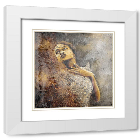 Dreamer White Modern Wood Framed Art Print with Double Matting by Kimberly, Allen