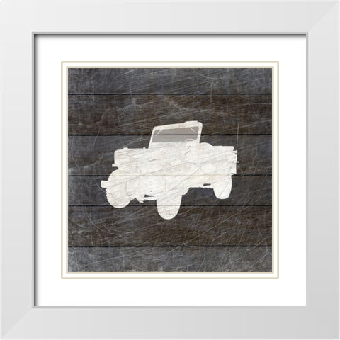 Military Vehicle 3 White Modern Wood Framed Art Print with Double Matting by Kimberly, Allen