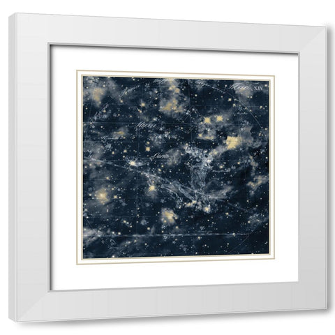 Celestial 3 White Modern Wood Framed Art Print with Double Matting by Kimberly, Allen