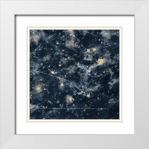 Celestial 3 White Modern Wood Framed Art Print with Double Matting by Kimberly, Allen