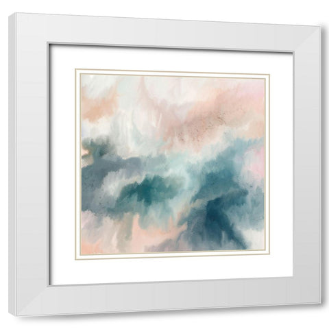 My Dreams White Modern Wood Framed Art Print with Double Matting by Kimberly, Allen