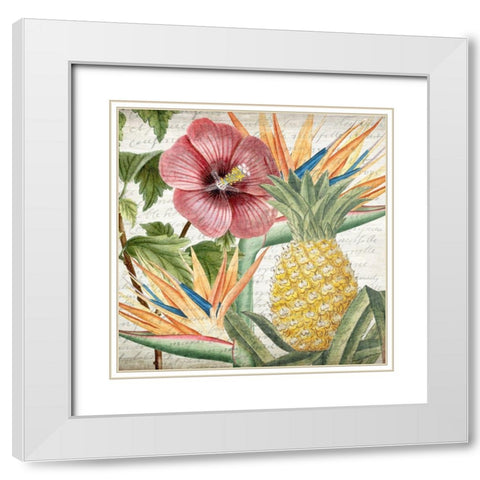 My Tropics 2 White Modern Wood Framed Art Print with Double Matting by Kimberly, Allen