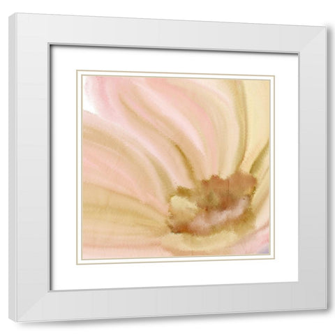 Gold Center 1 White Modern Wood Framed Art Print with Double Matting by Kimberly, Allen