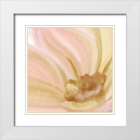 Gold Center 1 White Modern Wood Framed Art Print with Double Matting by Kimberly, Allen