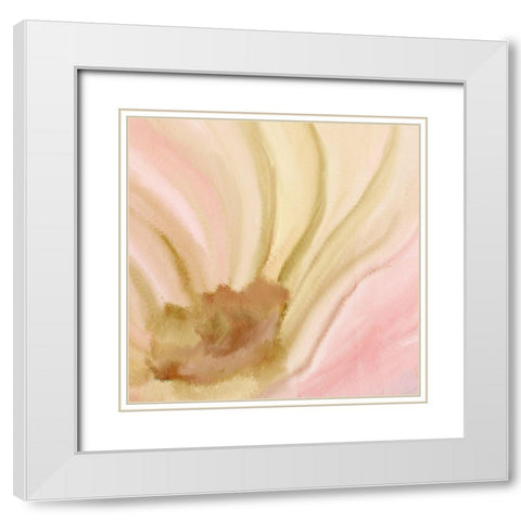 Gold Center 2 White Modern Wood Framed Art Print with Double Matting by Kimberly, Allen