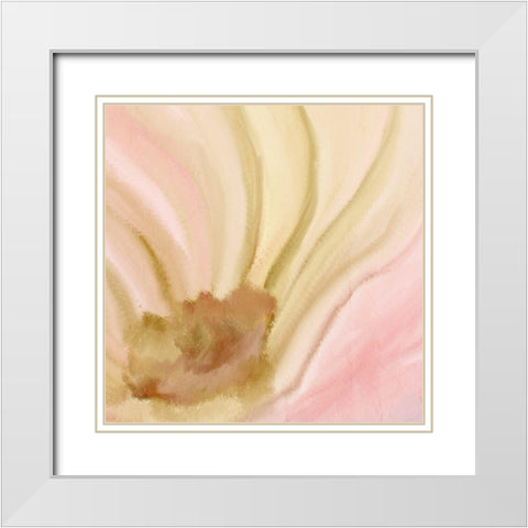 Gold Center 2 White Modern Wood Framed Art Print with Double Matting by Kimberly, Allen