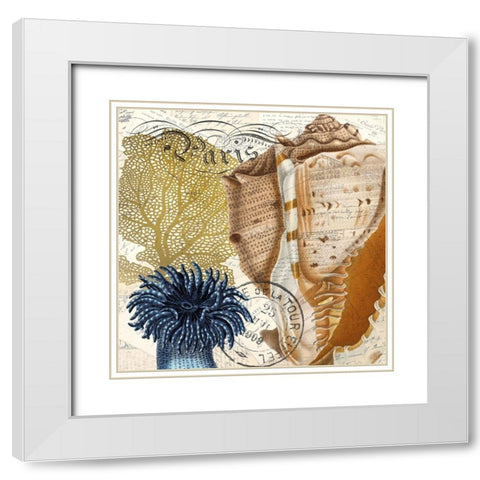 Coastal Day 2 White Modern Wood Framed Art Print with Double Matting by Kimberly, Allen