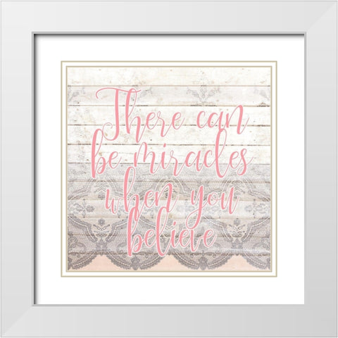 Always Believe 3 White Modern Wood Framed Art Print with Double Matting by Kimberly, Allen