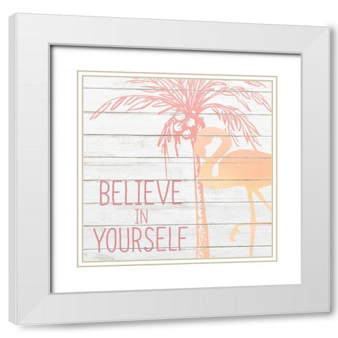 Stand Tall 3 White Modern Wood Framed Art Print with Double Matting by Kimberly, Allen
