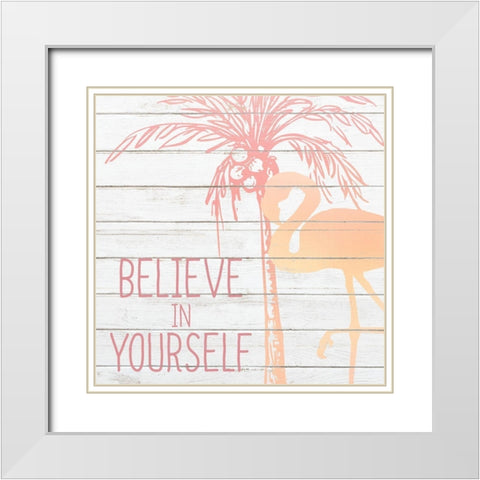 Stand Tall 3 White Modern Wood Framed Art Print with Double Matting by Kimberly, Allen