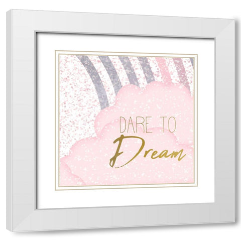 Somewhere Over the Rainbow 2 White Modern Wood Framed Art Print with Double Matting by Kimberly, Allen