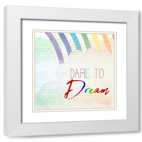Somewhere over the Rainbow 2 White Modern Wood Framed Art Print with Double Matting by Kimberly, Allen