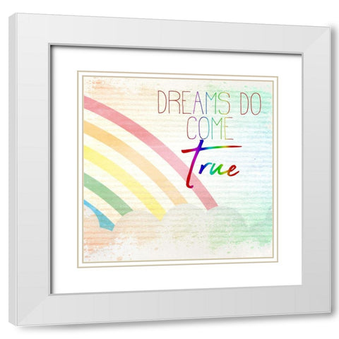 Somewhere over the Rainbow 3 White Modern Wood Framed Art Print with Double Matting by Kimberly, Allen
